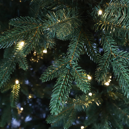 Arbre de Noël artificiel complet, vert, pré-éclairé, comprend un support, 5-10 pieds / 1,5 M - 3 M / PE PVC mélangé